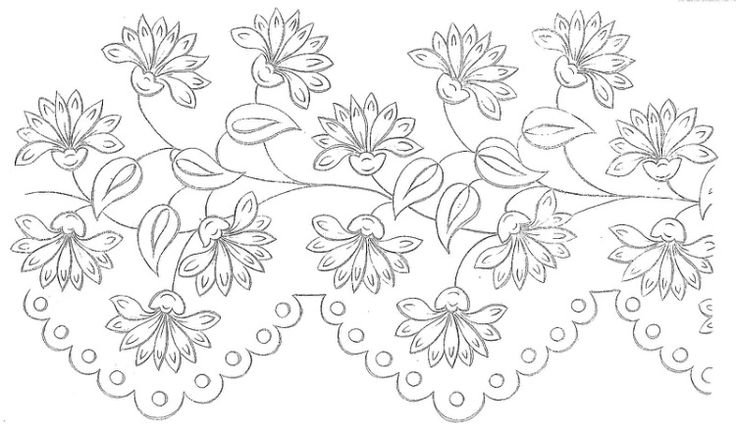 Узоры цветов для вышивки