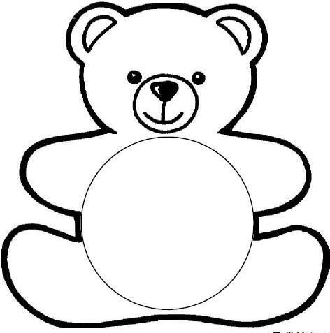 Медведь раскраска для детей