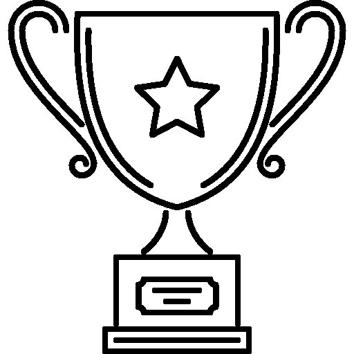 Кубок спортивный трафарет