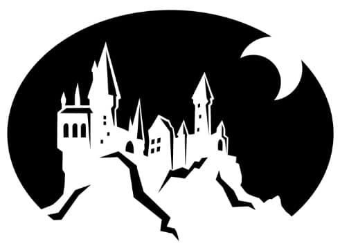 Замок Гарри Поттера вектор