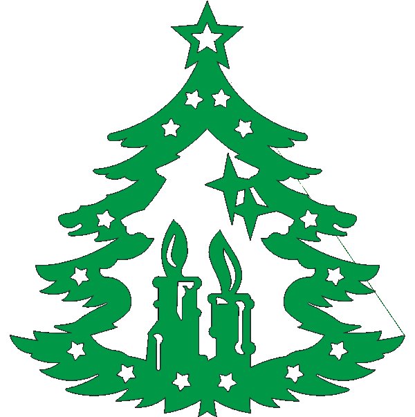 Ель трафарет