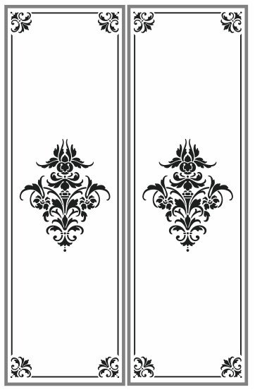 Пескоструйный орнамент на стекле