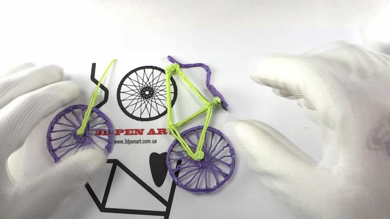 Велосипед 3d ручкой