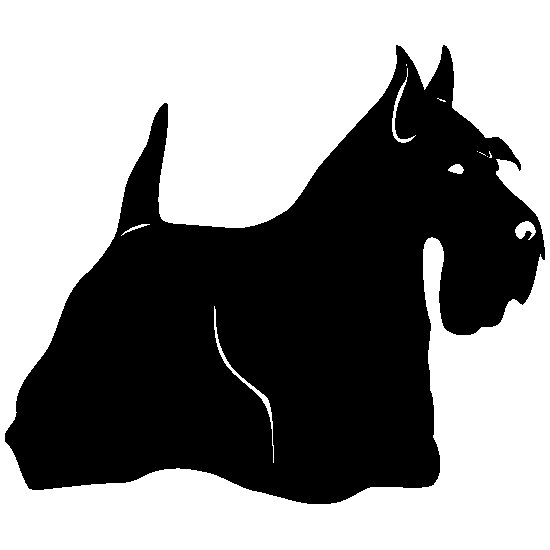 Скотч терьер силуэт