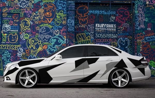 Белый камуфляж на авто