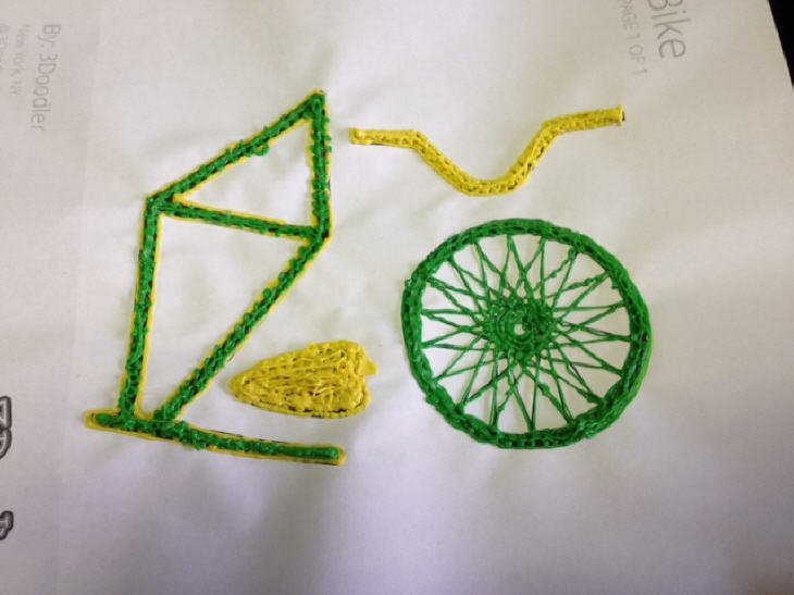 Велосипед 3d ручкой