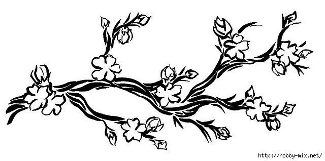 Трафареты в японском стиле