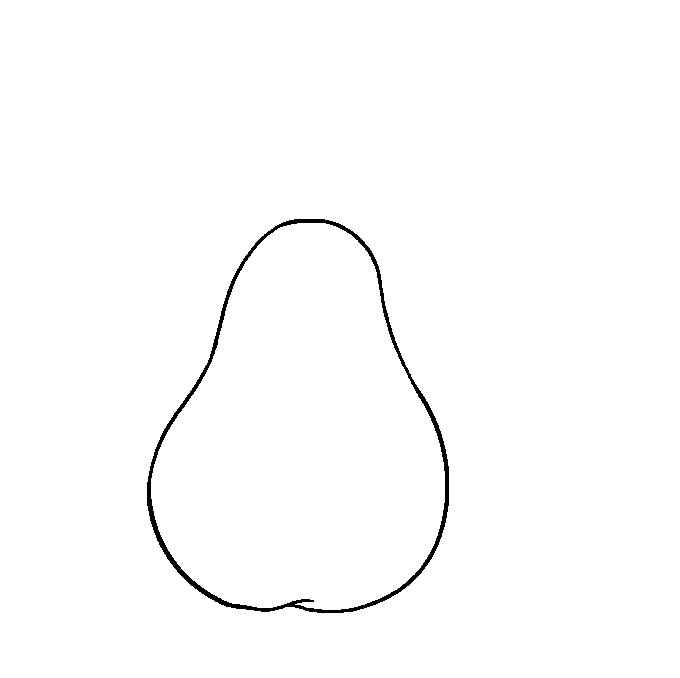 Груша раскраска для детей