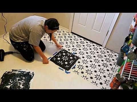 Трафарет для покраски пола