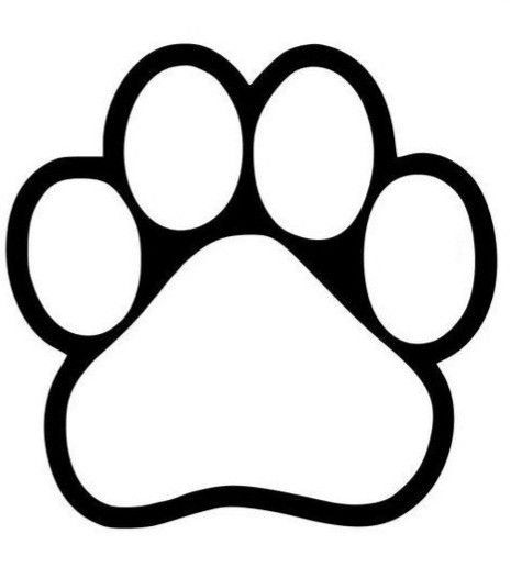Трафарет лапки