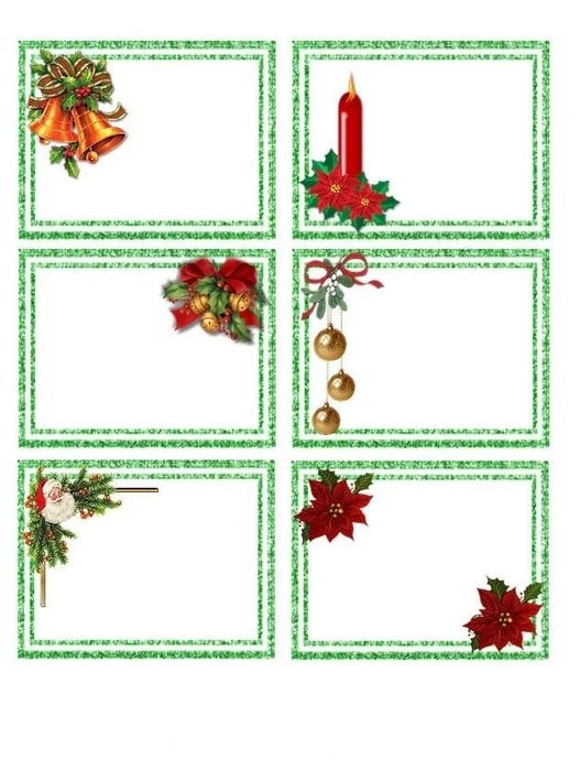 Ярлыки для подписи подарков