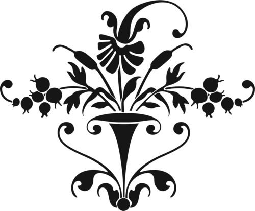 Трафарет "растительный узор"