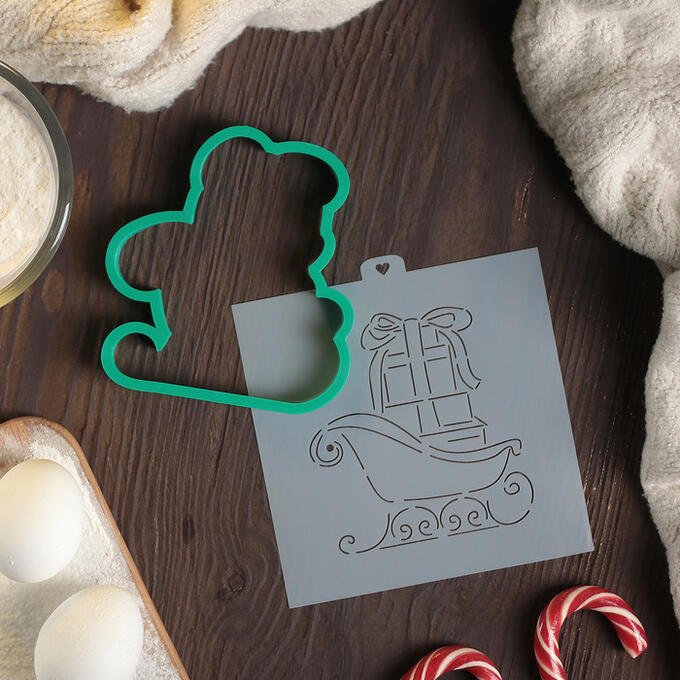 Силиконовая форма сани