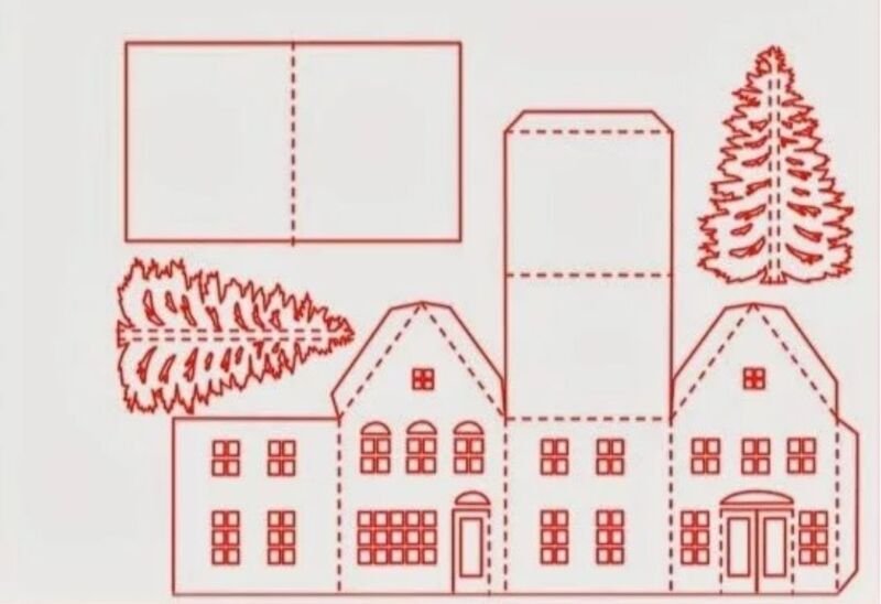 Развертка домика