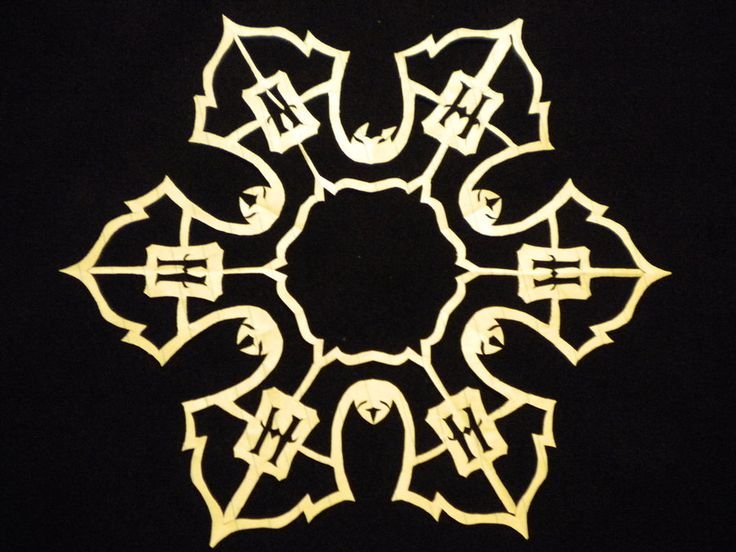 Снежинки из бумаги в стиле Гарри Поттера