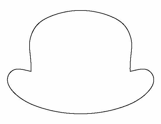 Шляпка трафарет для вырезания