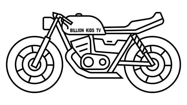 Раскраска. Мотоциклы
