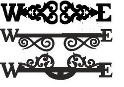 Буквы для флюгера