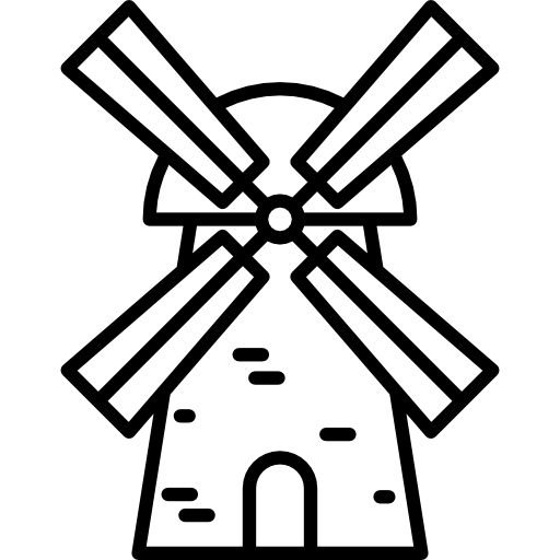 Мельница значок