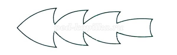 Лист одуванчика трафарет