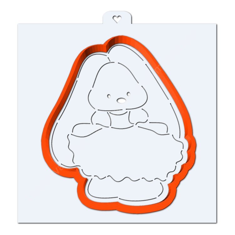 Формочка зайчик