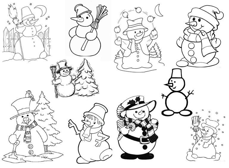Новогодние рисунки для срисовки