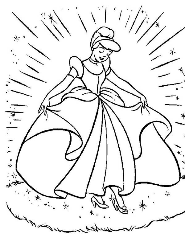 Шарль Перро Золушка раскраска