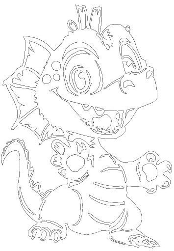 Вытынанка дракон шаблоны для вырезания