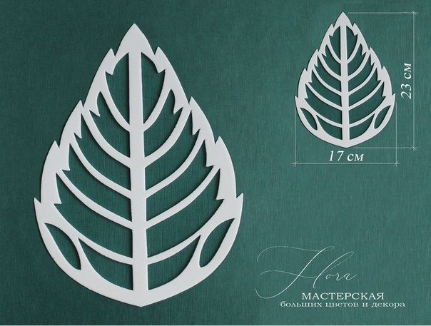 Резные листья из бумаги
