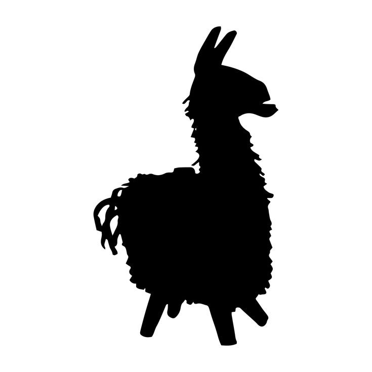 Силуэт ламы из ФОРТНАЙТА