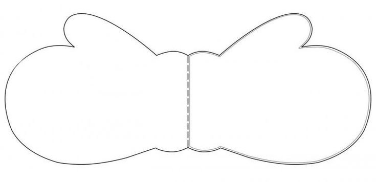 Варежки шаблон для вырезания