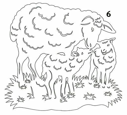 Вытынанки овечки