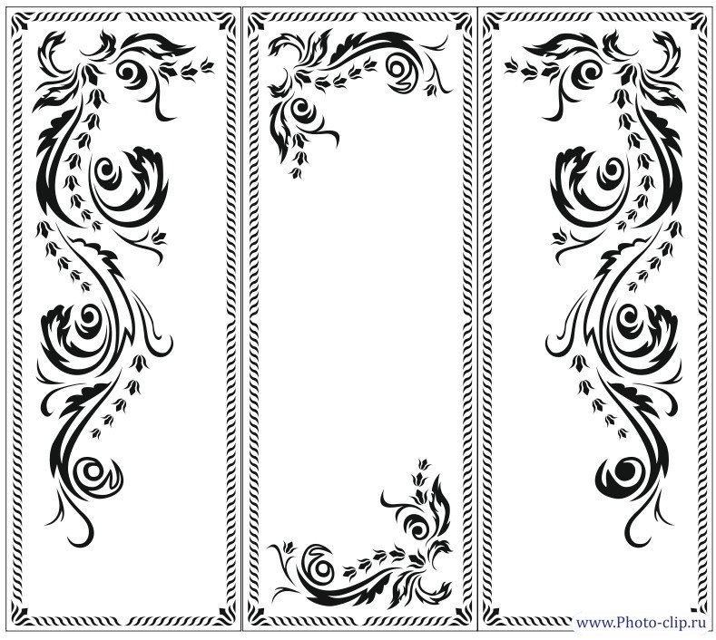 Трафаретные узоры на мебели