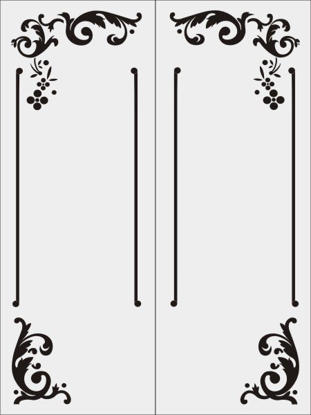Трафареты для декора дверей