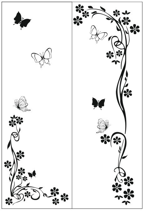 Трафареты для декора дверей