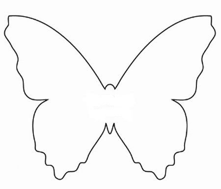 Трафарет бабочки для вырезания