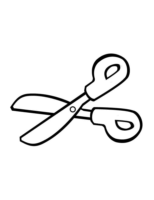 Черно белое ножницы для детей