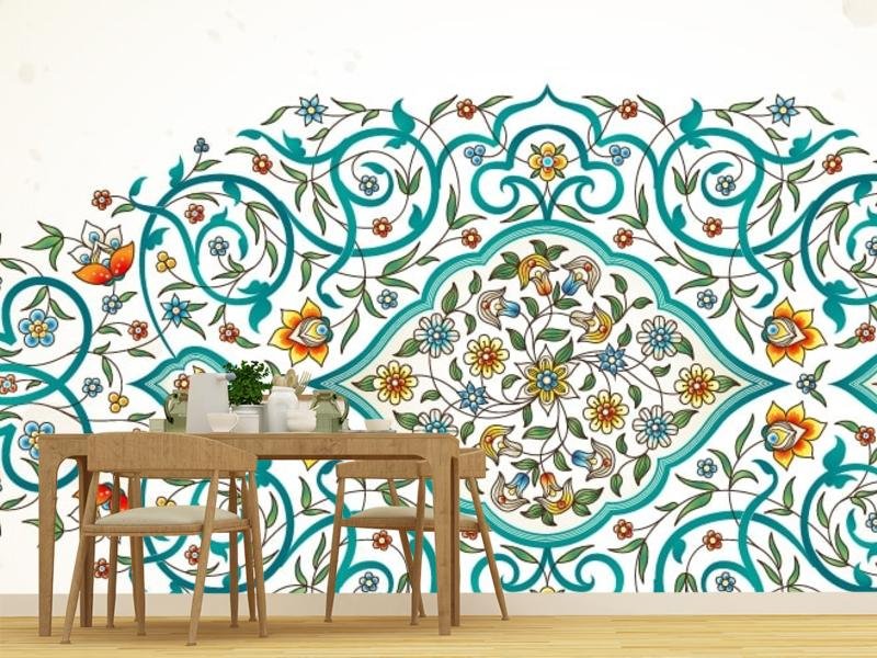 Растительный орнамент в интерьере