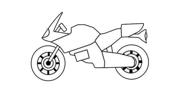 Мотоцикл для срисовки