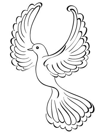 Голуби на окна трафареты