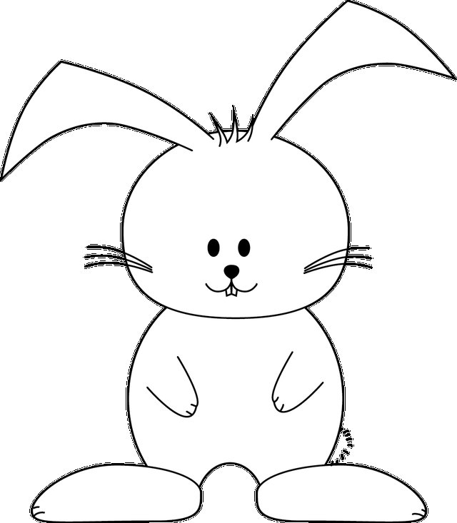 Раскраска «Зайка»