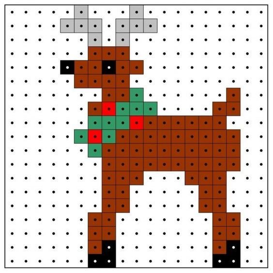 Схемы для термомозаики новогодние