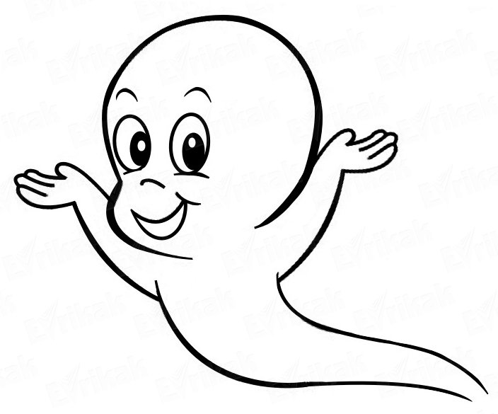 Каспер раскраска для детей