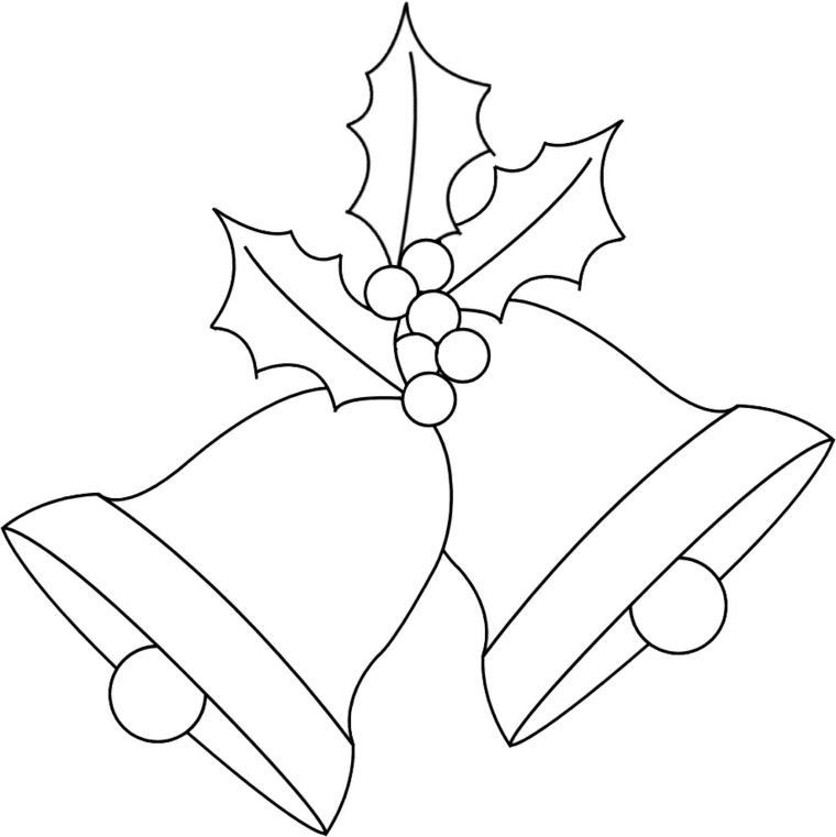 Новогодний колокольчик рисунок