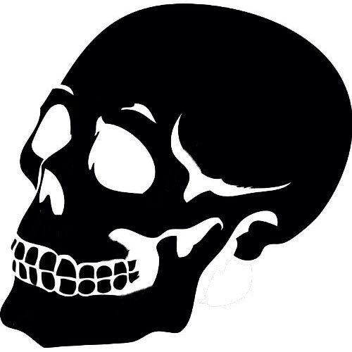 Трафаретный череп