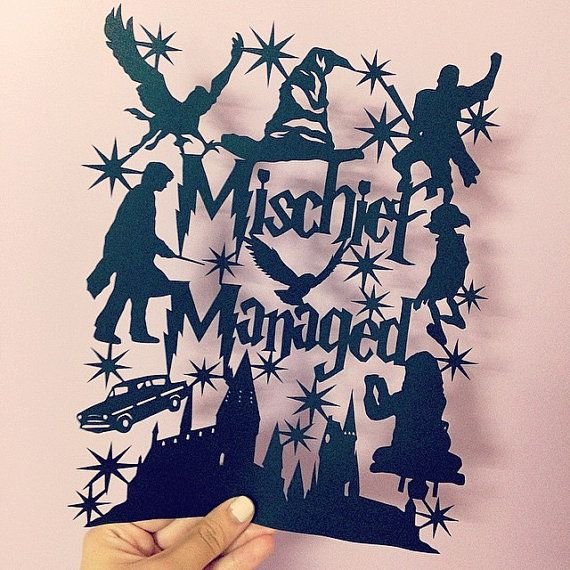 Снежинки в стиле Гарри Поттера