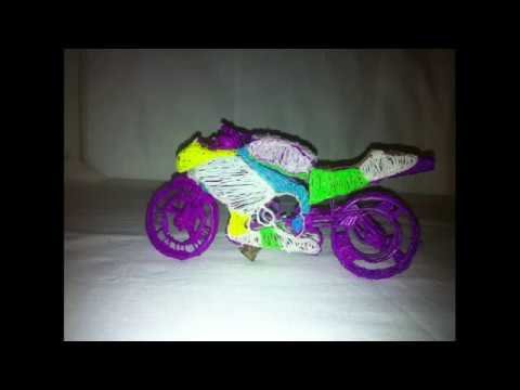 Мотоцикл из 3д ручки