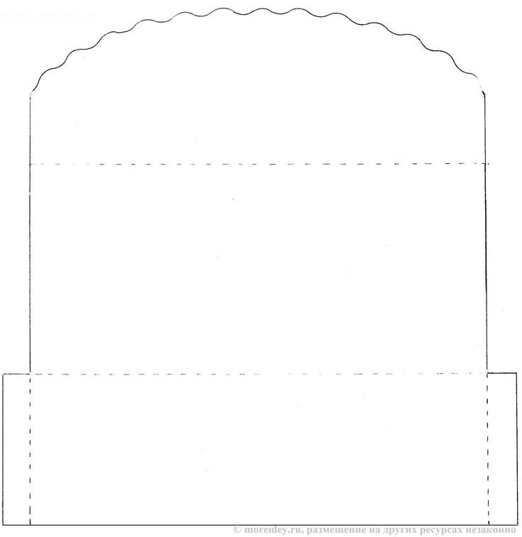 Развертка конверта для открытки