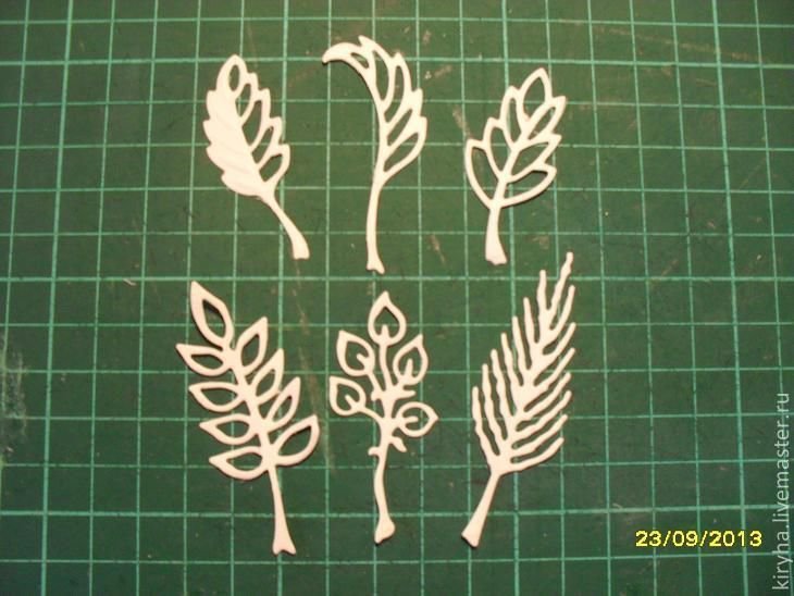 Резные листья из бумаги
