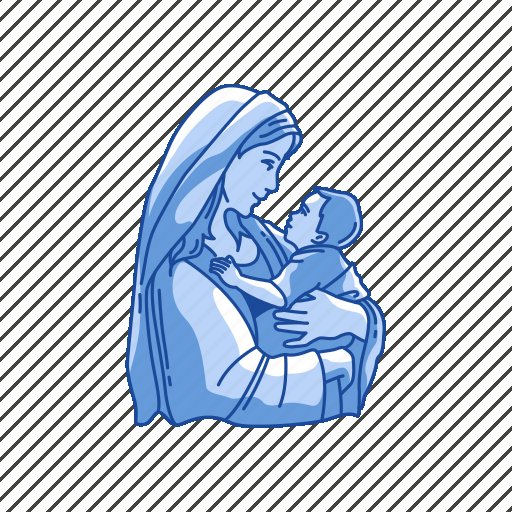 Вектор Богородица с младенцем